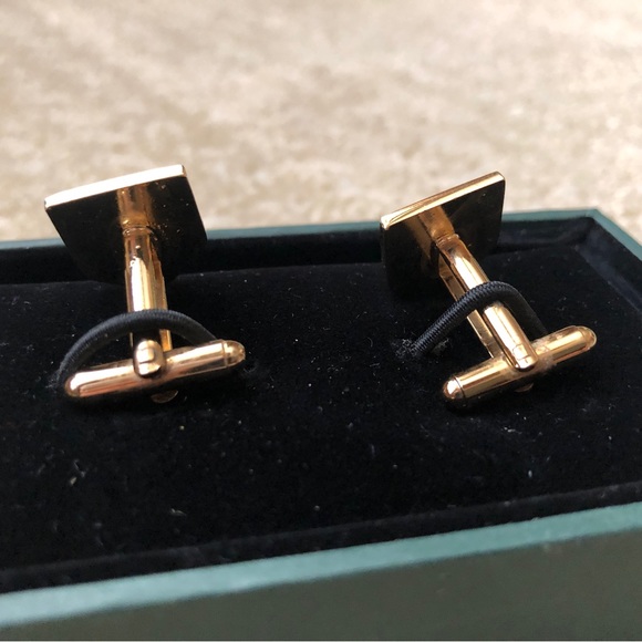 University of Oxford Worcester College Cufflinks by Ede & Ravenscroft - Gold Bar - Picture 4 of 7